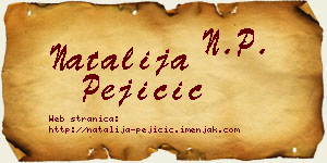 Natalija Pejičić vizit kartica